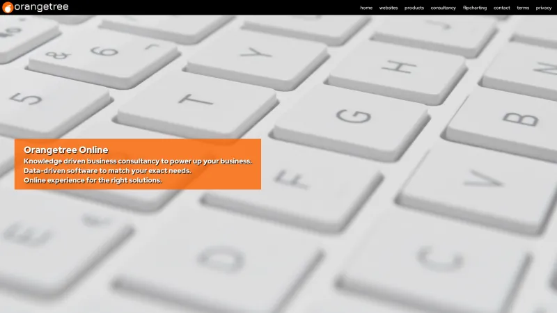 Homepage of OrangeBox CMS