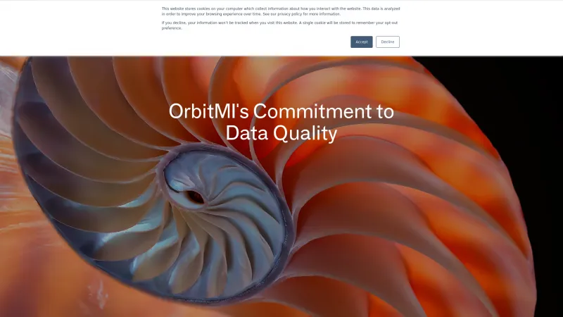 Homepage of OrbitMI