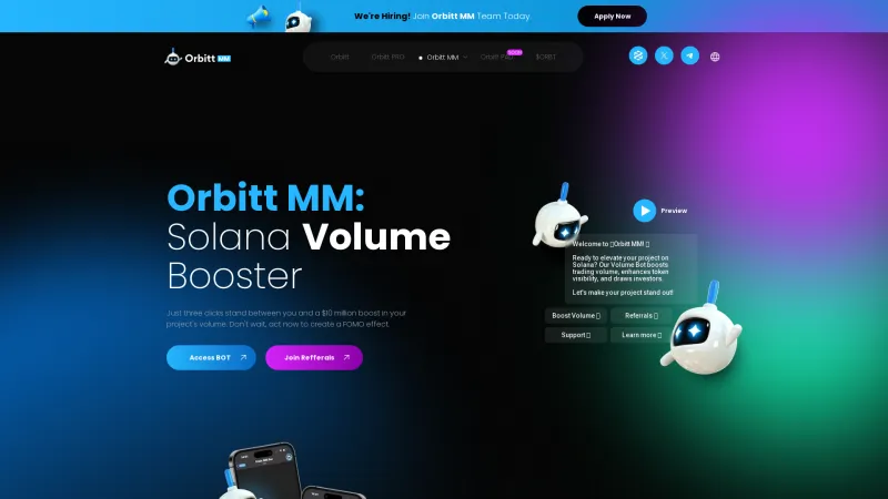 Homepage of Orbitt MM