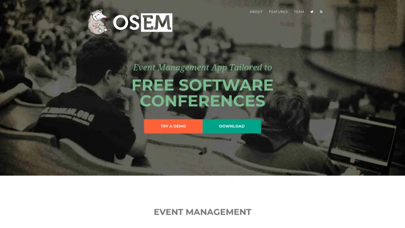 Homepage of OSEM