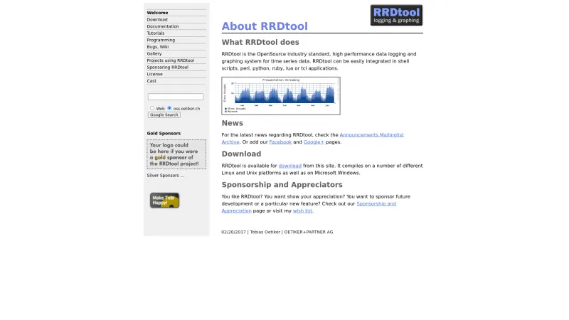 Homepage of RRDtool