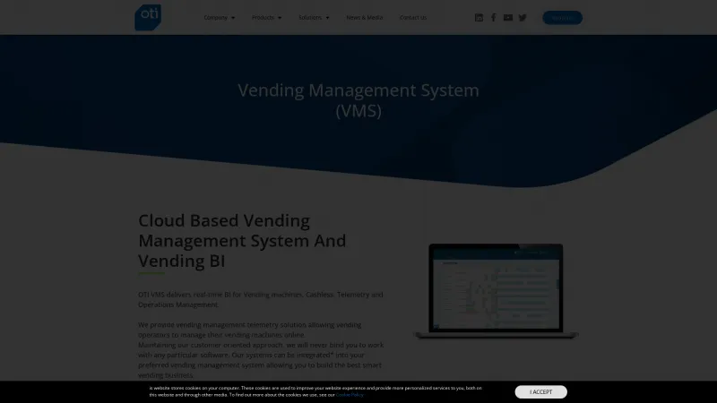 Homepage of OTI VMS