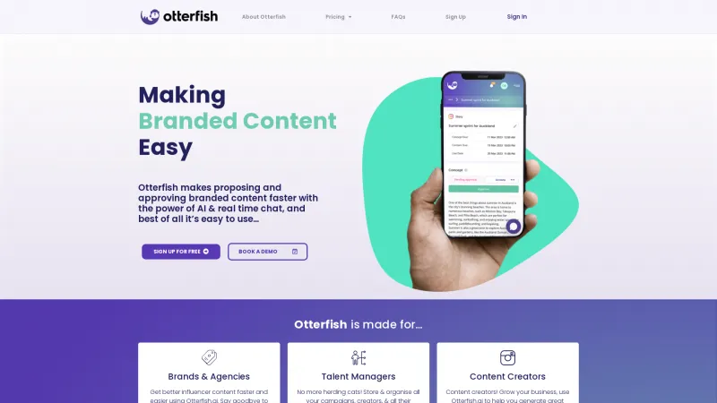 Homepage of Otterfish