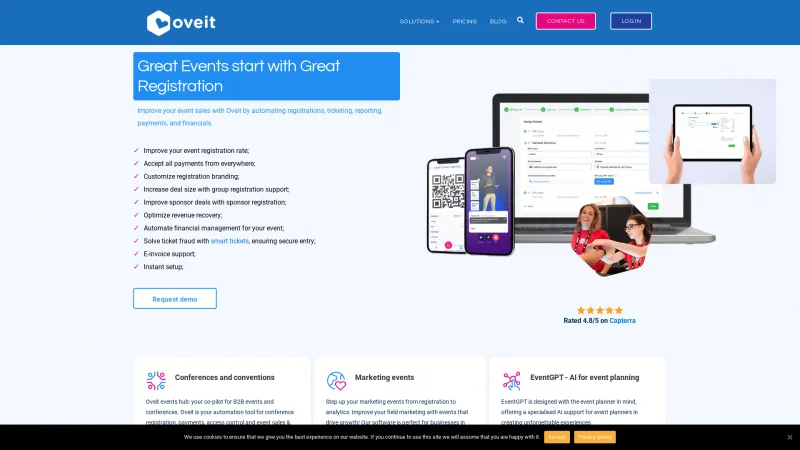 Homepage of Oveit