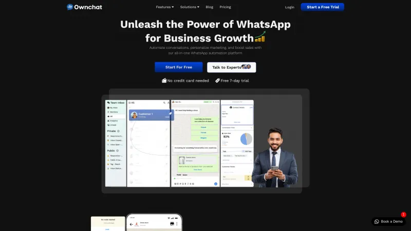 Homepage of Ownchat