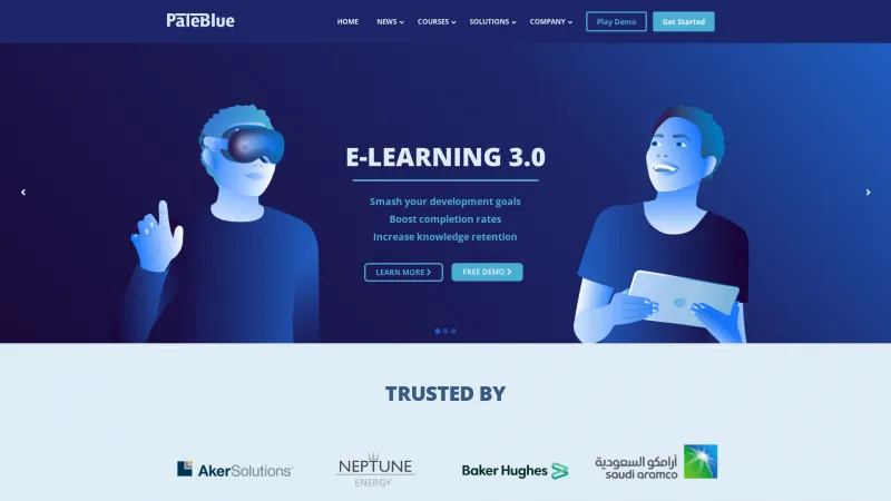 Homepage of PaleBlue