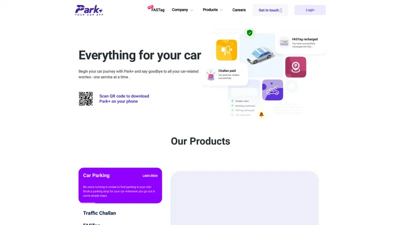 Homepage of Park