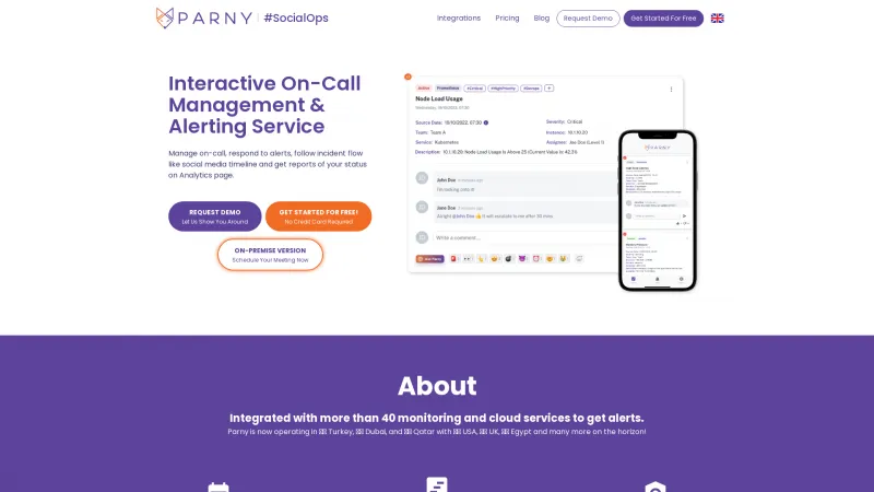 Homepage of Parny