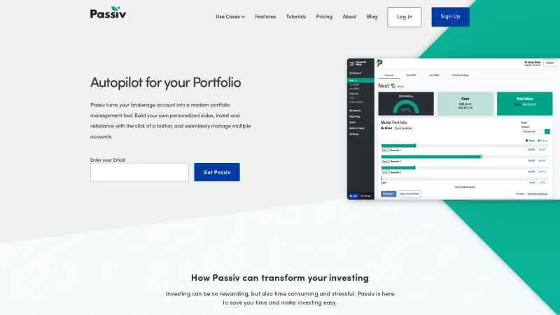 Homepage of Passiv