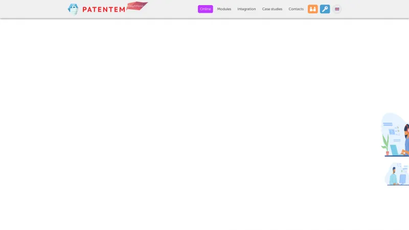 Homepage of PATENTEM