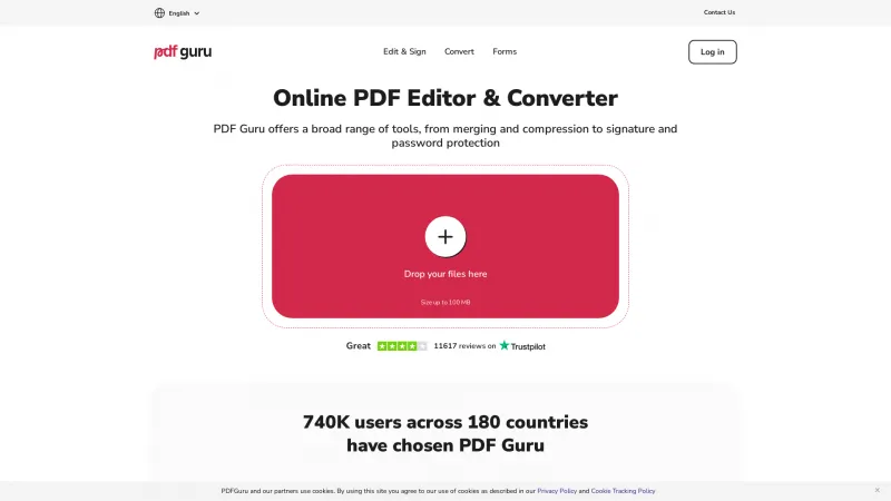 Homepage of PDF Guru