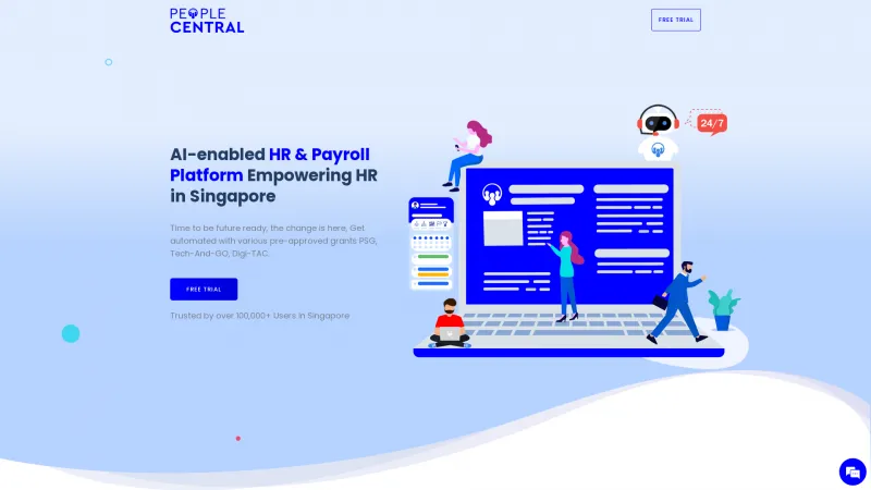 Homepage of PeopleCentral