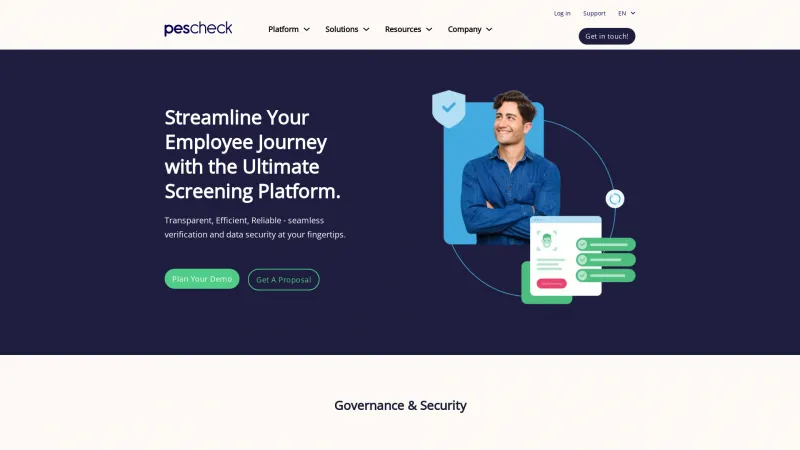 Homepage of PESCHECK