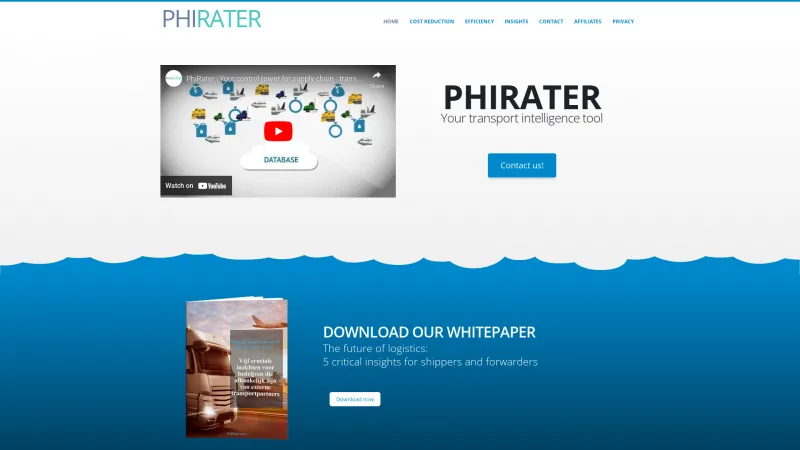 Homepage of PhiRater