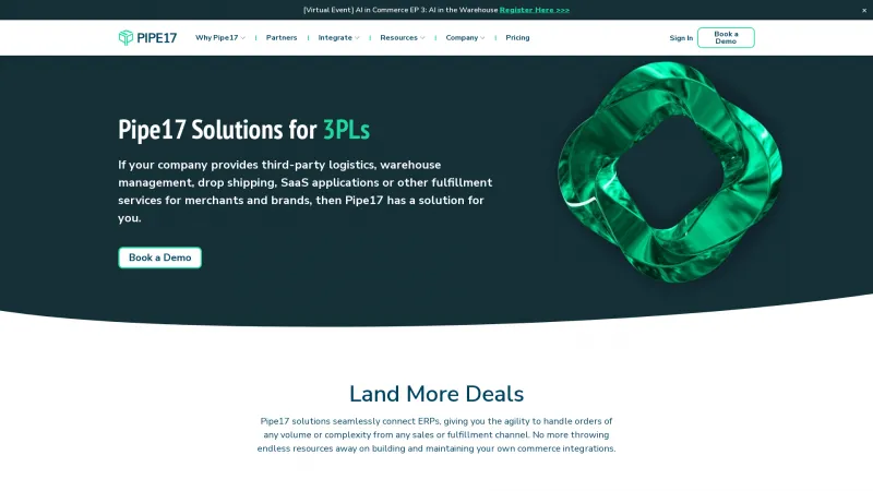 Homepage of Pipe17