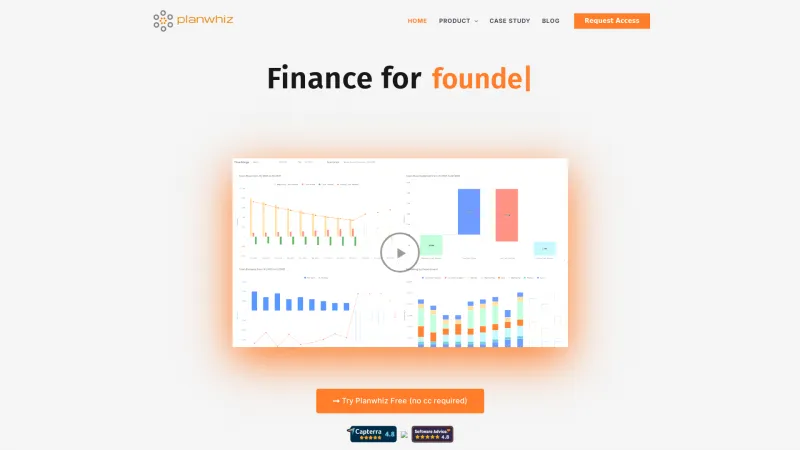 Homepage of Planwhiz