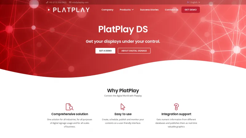 Homepage of PlatPlay DS