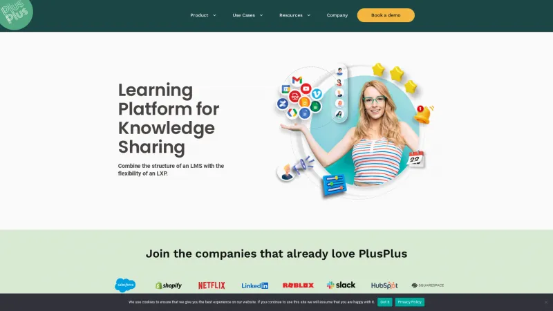 Homepage of PlusPlus