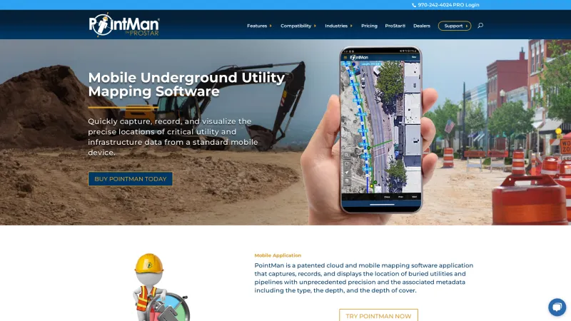 Homepage of PointMan