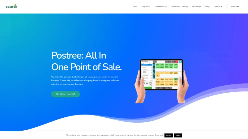 Homepage of PosTree