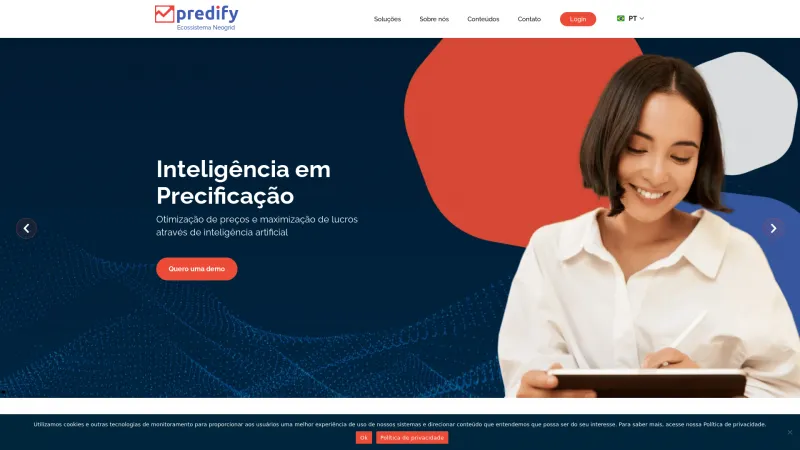 Homepage of Predify