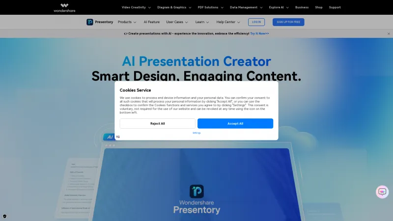 Homepage of Presentory