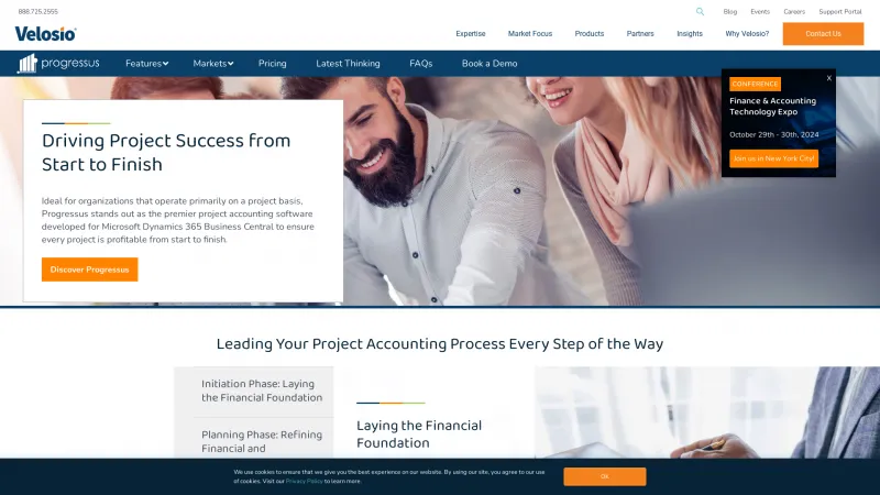 Homepage of Progressus Advanced Projects for Dynamics 365 BC