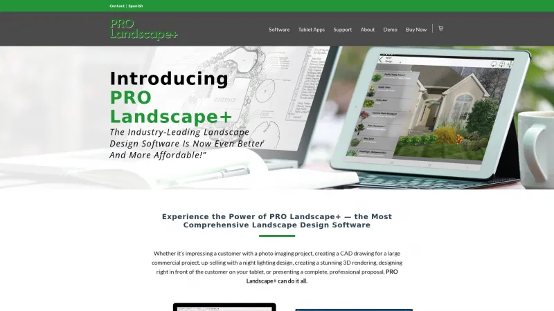 Homepage of PRO Landscape