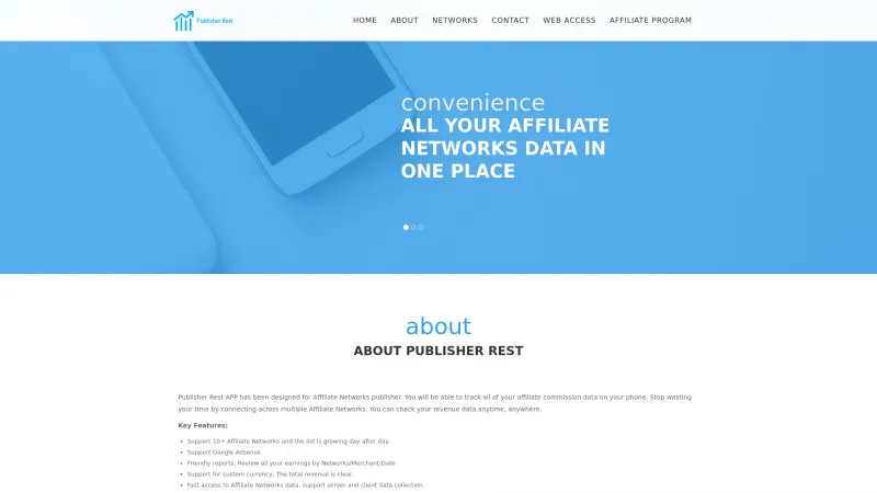 Homepage of Publisher Rest