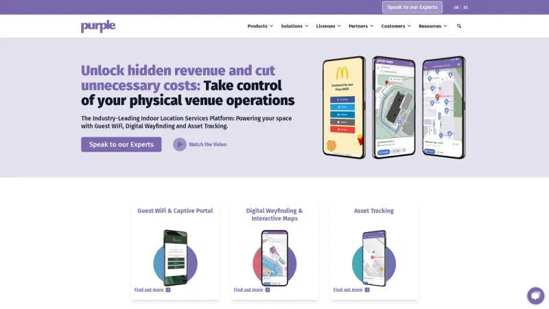 Homepage of Purple