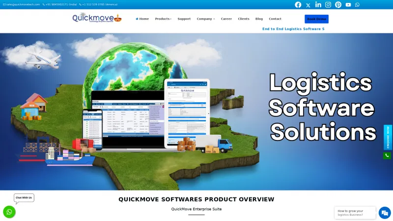 Homepage of QuickMove