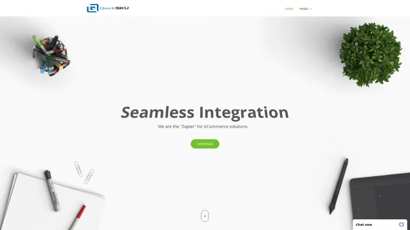 Homepage of QuickSku