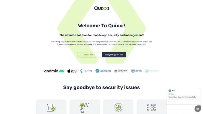 Homepage of Quixxi