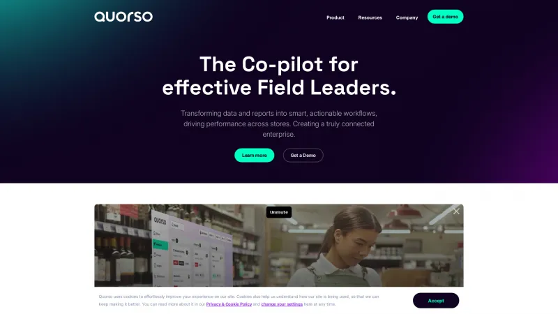 Homepage of Quorso