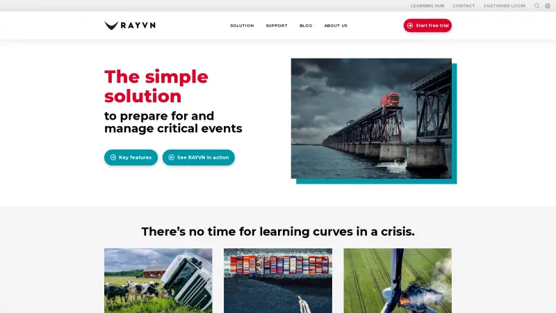 Homepage of RAYVN