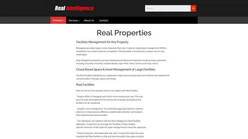 Homepage of Real Properties