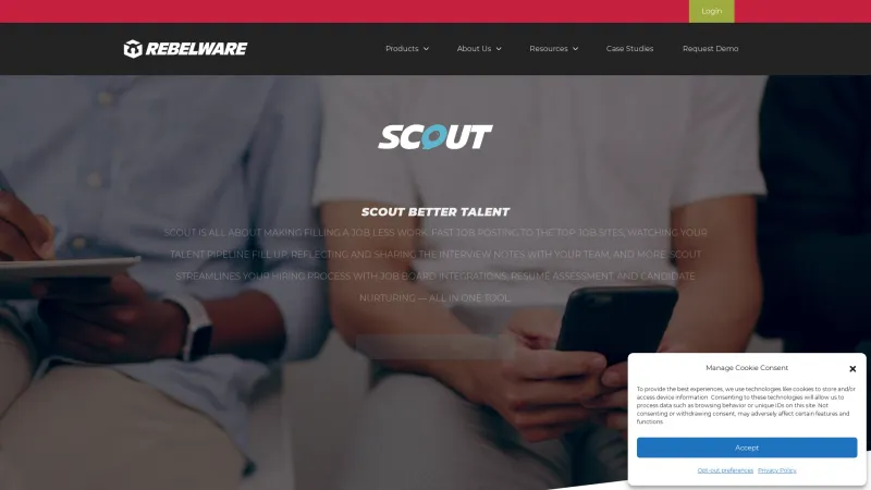 Homepage of Scout