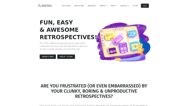 Homepage of Reetro