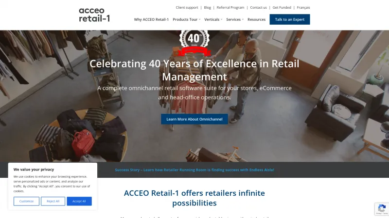 Homepage of ACCEO Retail-1