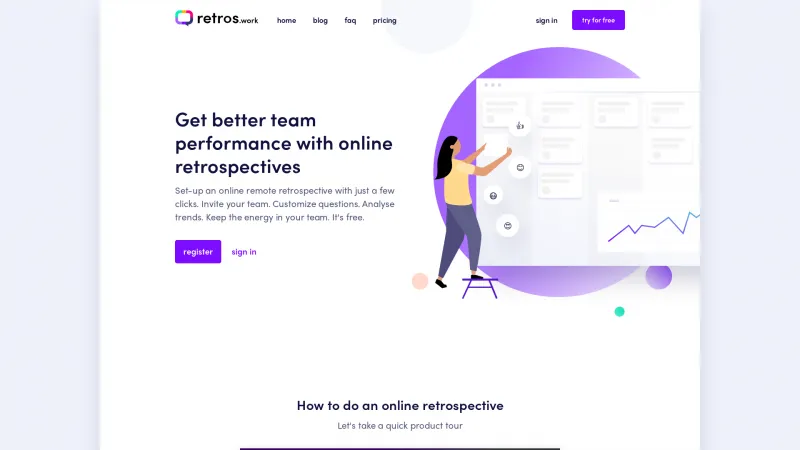 Homepage of Retros.work