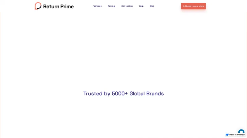 Homepage of Return Prime