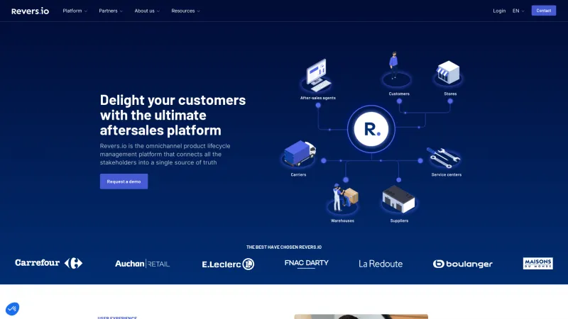 Homepage of Revers.io