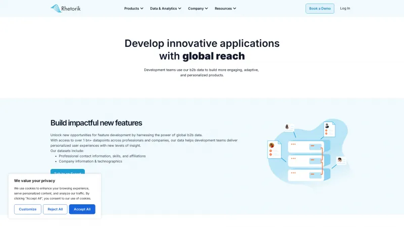 Homepage of Datarista