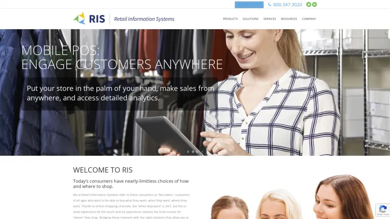 Homepage of Retail Information Systems (RIS)