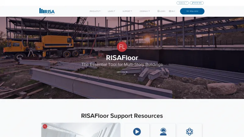 Homepage of RISAFloor