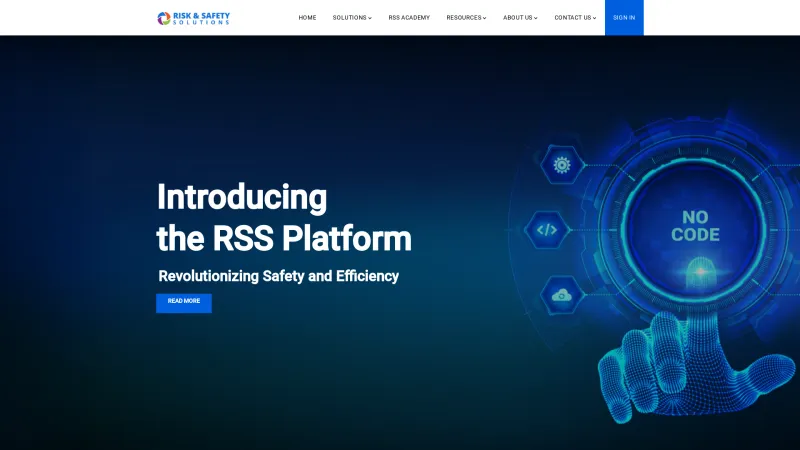 Homepage of Risk and Safety Solutions