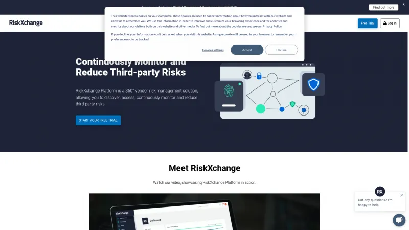 Homepage of RiskXchange