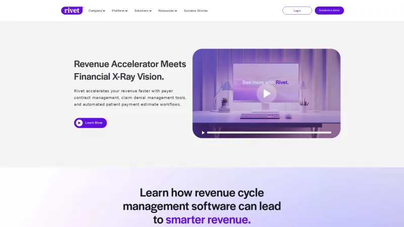 Homepage of Rivet