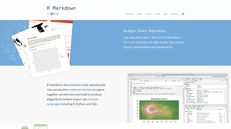 Homepage of R Markdown