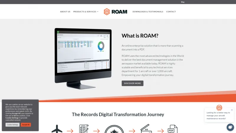 Homepage of ROAM